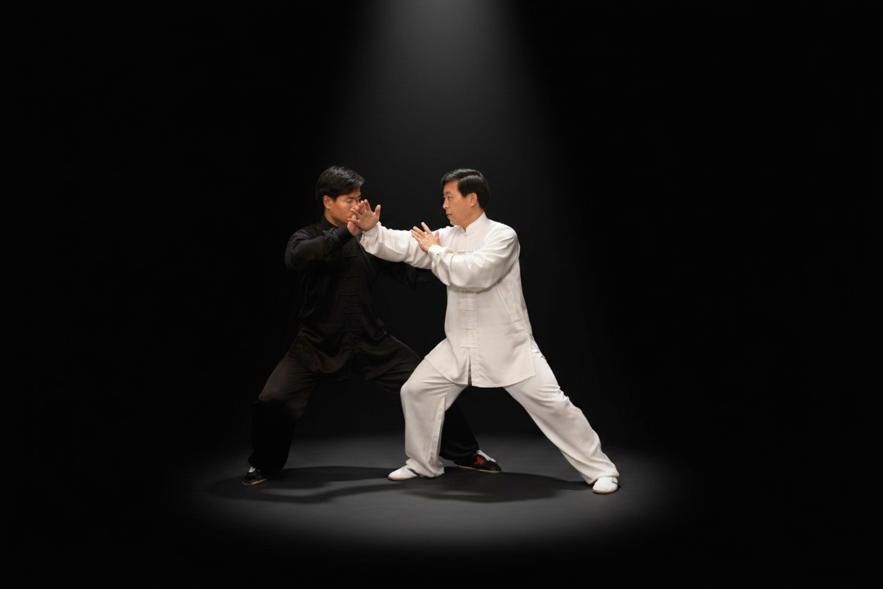 Chen Style Tai Chi - 黑背景追光