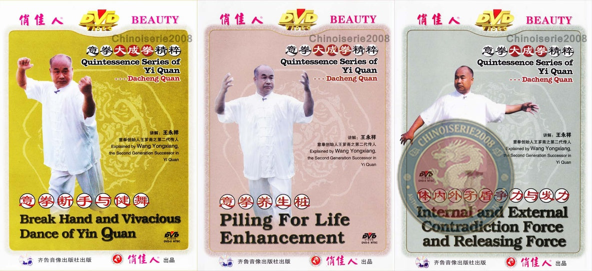 Yi Quan Dacheng Quan Internal Power & Combat 3-DVD Set by Wang Yongxiang DVD
