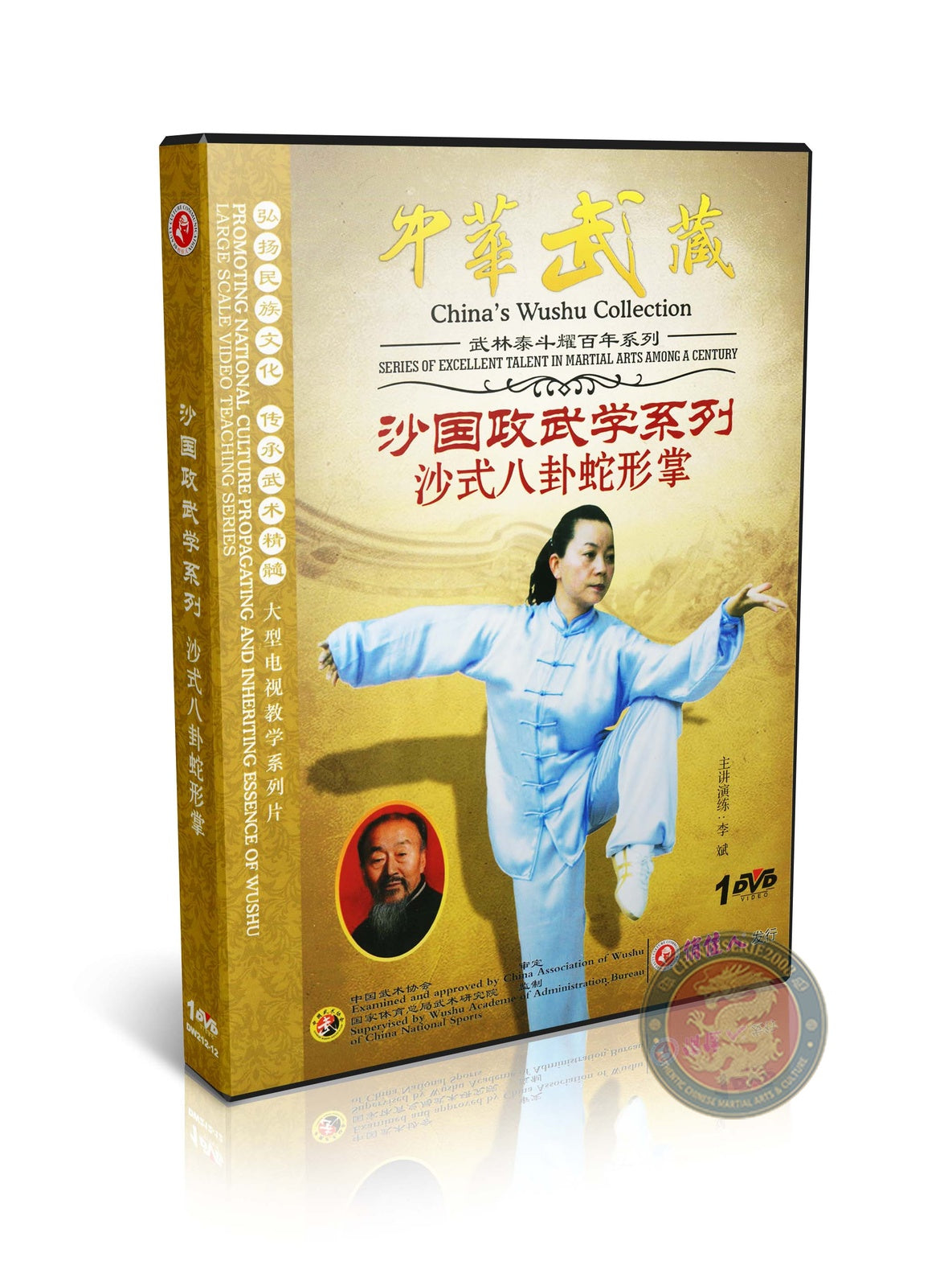 Sha Style Bagua Snake Form Palm Internal Training by Master Li Bin Wushu DVD