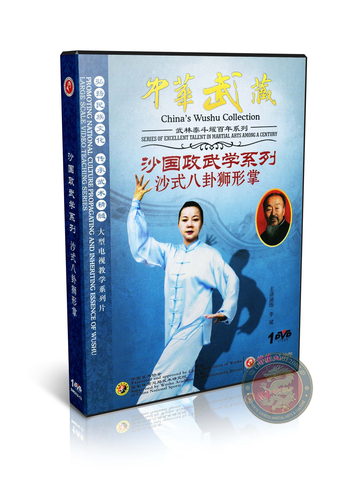 Sha Style Bagua Lion Form Palm Traditional Martial Arts by Li Bin Wushu DVD