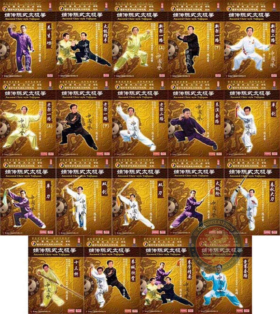 Chen Style Taijiquan Master Collection by Chen Zhenglei 41-DVD Complete Archive